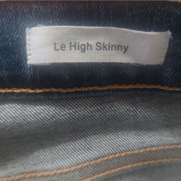 FRAME Denim Le High Skinny Distressed Knees Jeans - Picture 7 of 7